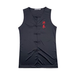 A large number of custom-made kung fu shirt vest design black printed LOGO martial arts shirt Chinese knot buttons kung fu shirt uniform company Martial017 A large number of custom-made kung fu shirt vest design black printed LOGO martial arts shirt Chinese knot buttons kung fu shirt uniform company Martial017
